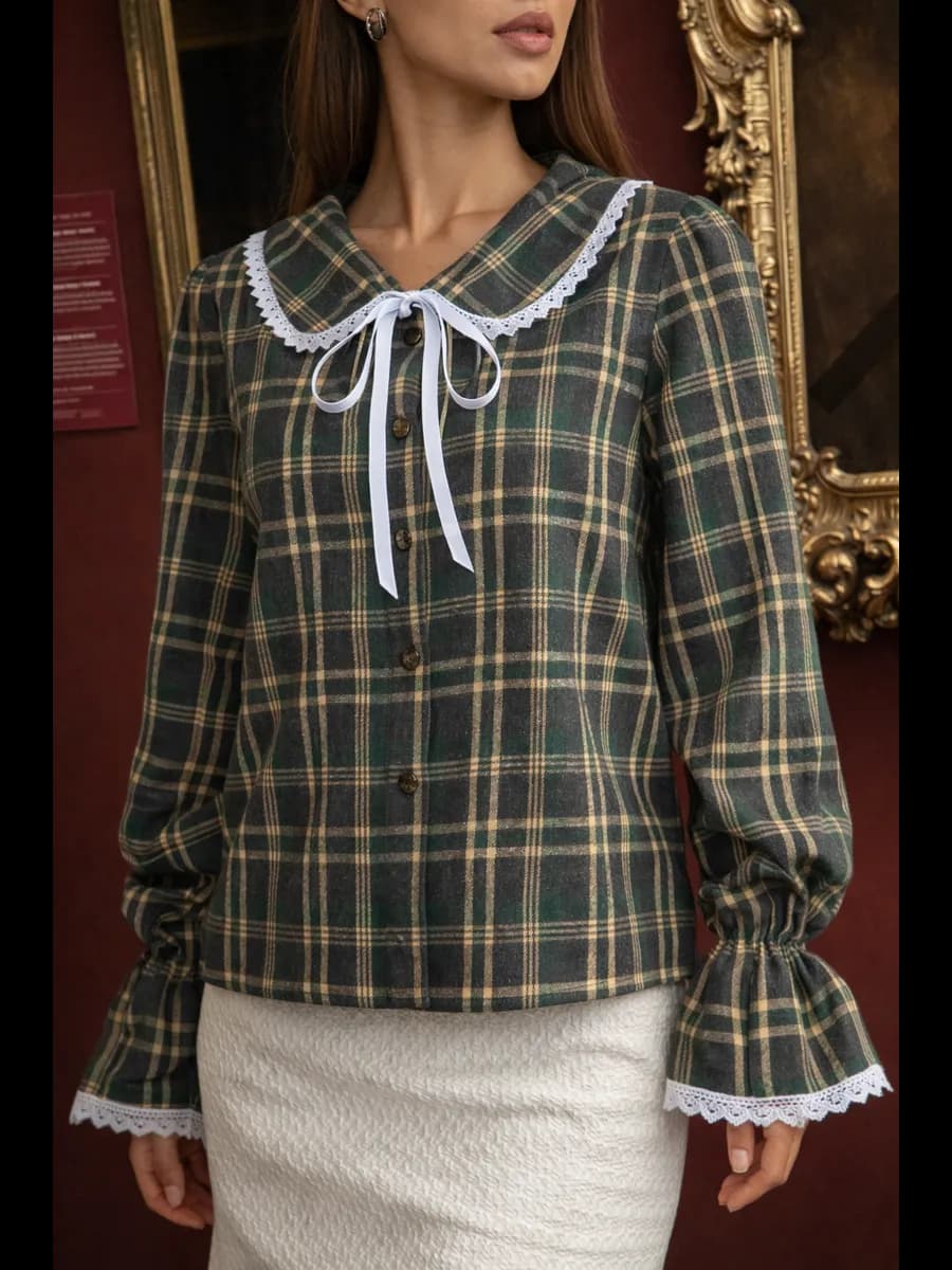 Рубашка фланелевая в клетку