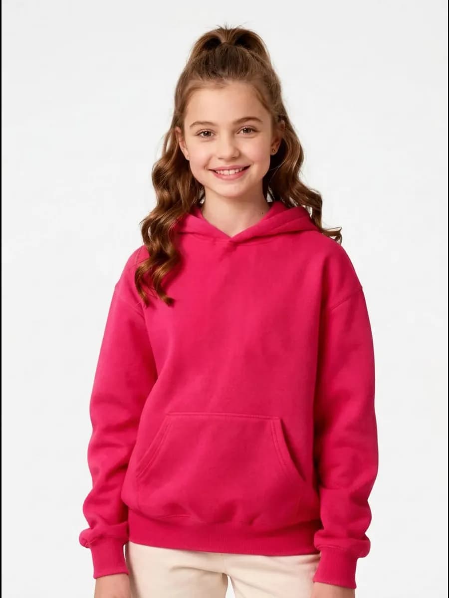 Худи оверсайз с начесом для девочки