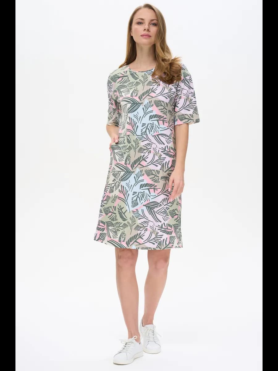 Платье домашнее с коротким рукавом