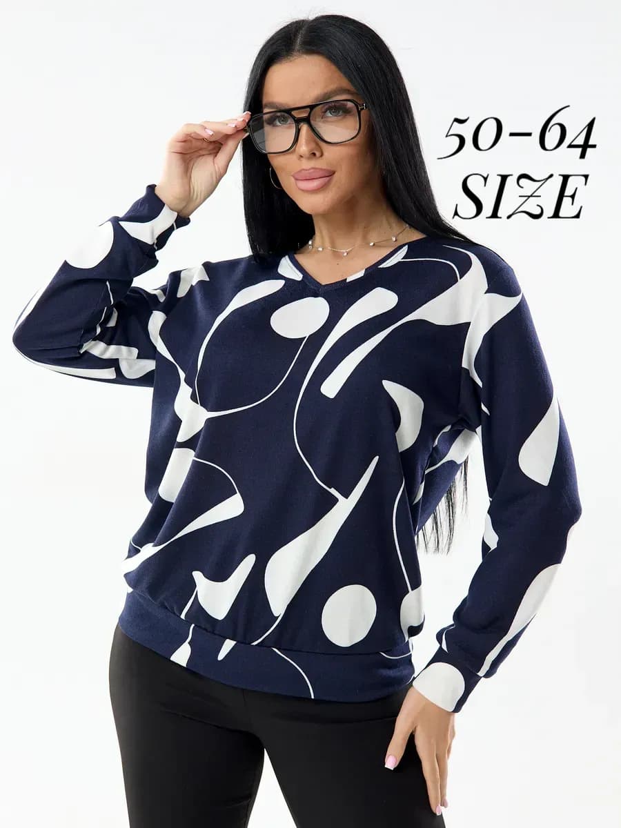 Кофта больших размеров нарядная