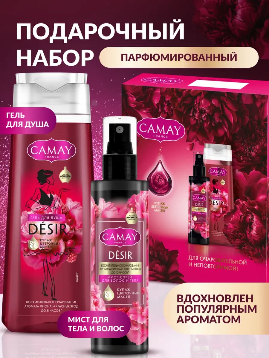 Подарочный набор для женщин гель для душа и мист спрей