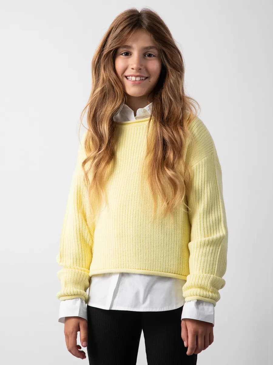 Джемпер вязаный оверсайз