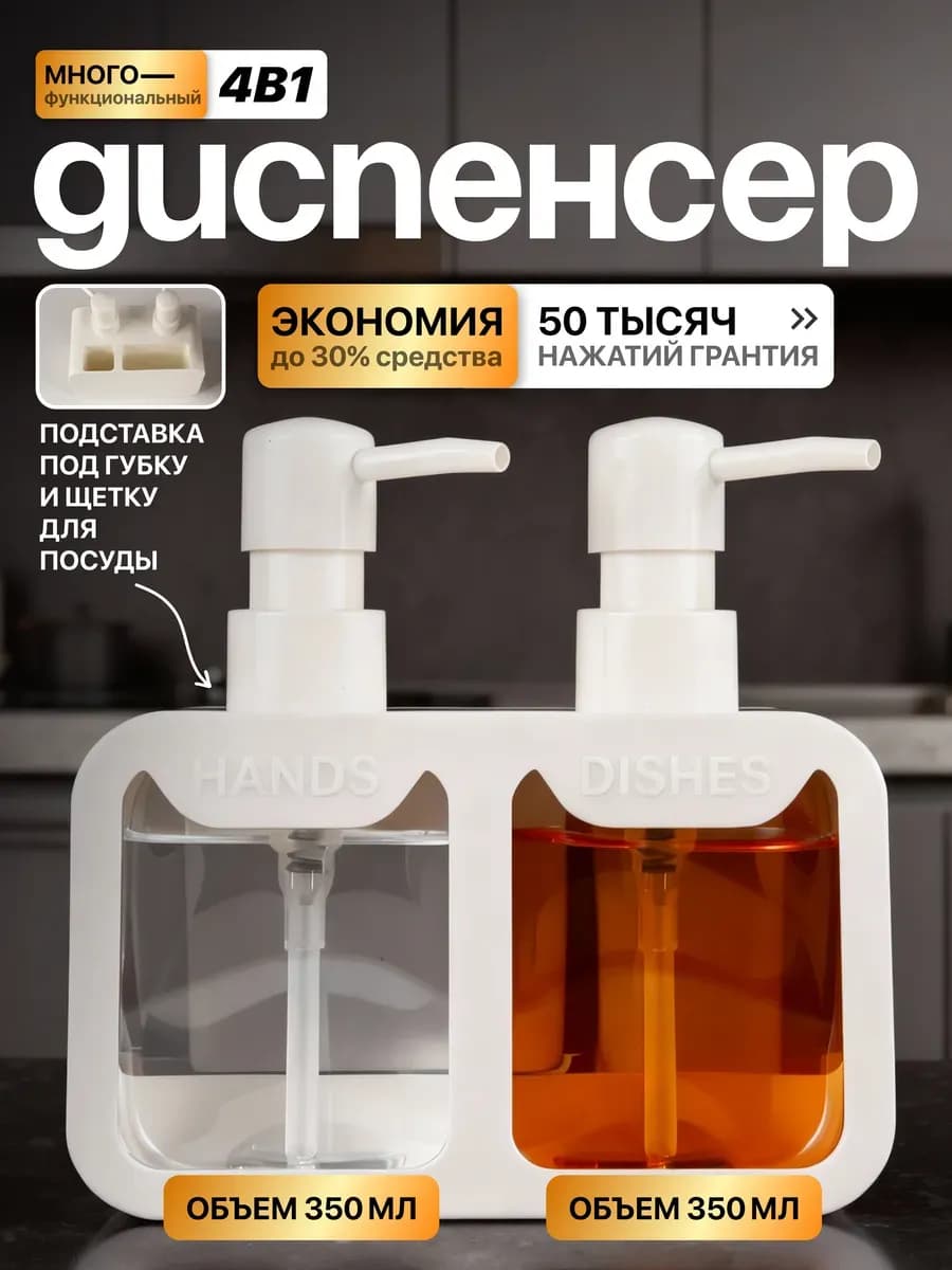 Диспенсер для моющего средства на кухню