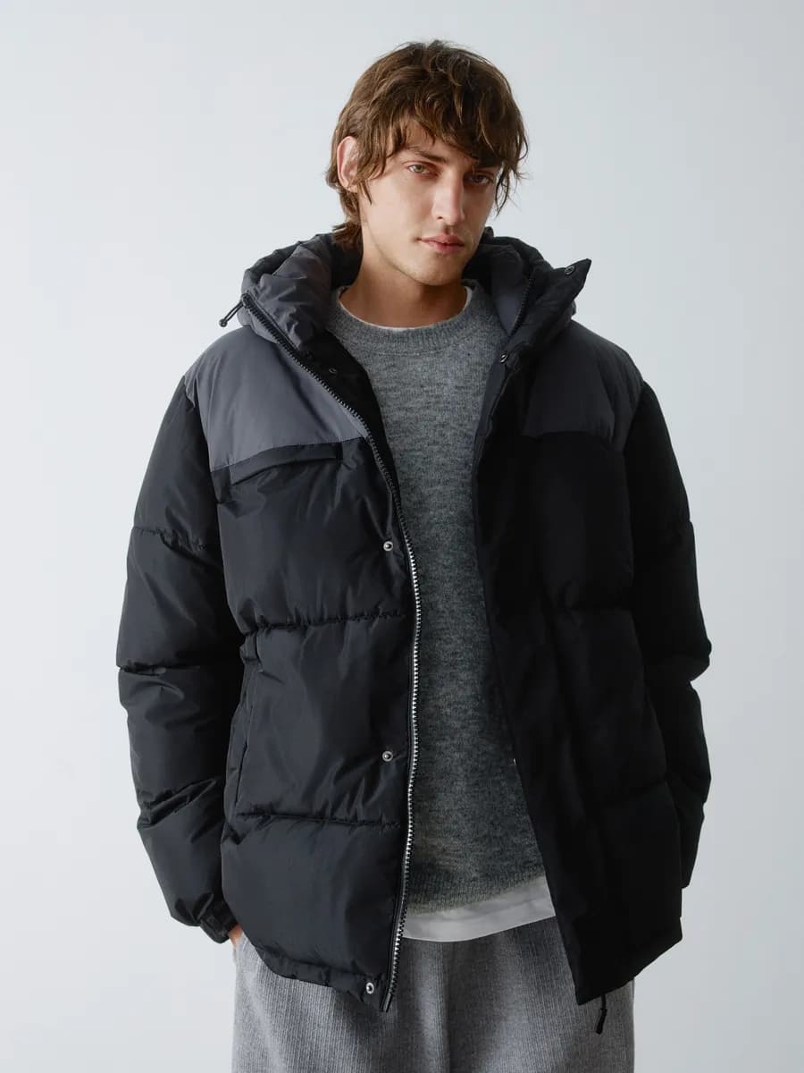 Куртка оверсайз утепленная пуховик зимний - фото 1