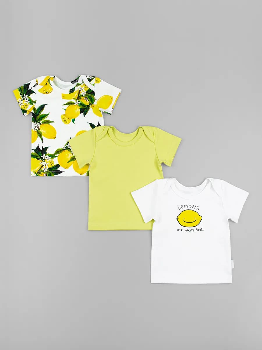 Футболка для новорожденных комплект 3 шт. набор