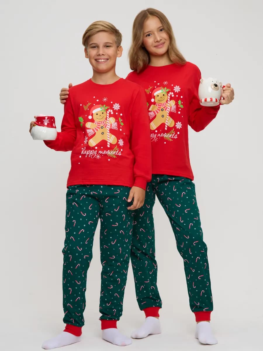 Пижама новогодняя детская для подростка