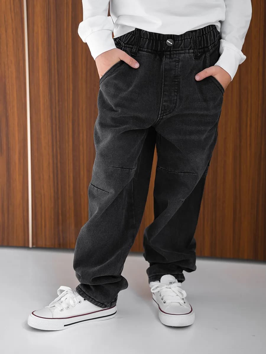 Джинсы для мальчика черные y2k