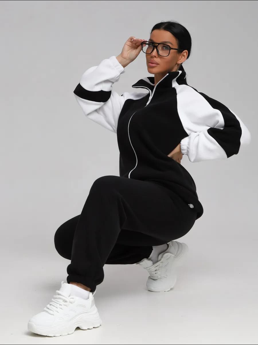 Спортивный костюм теплый на флисе большие размеры