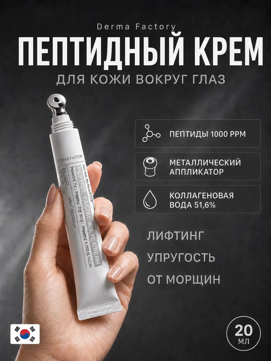 Крем антивозрастной вокруг глаз с пептидами Корея 20 мл
