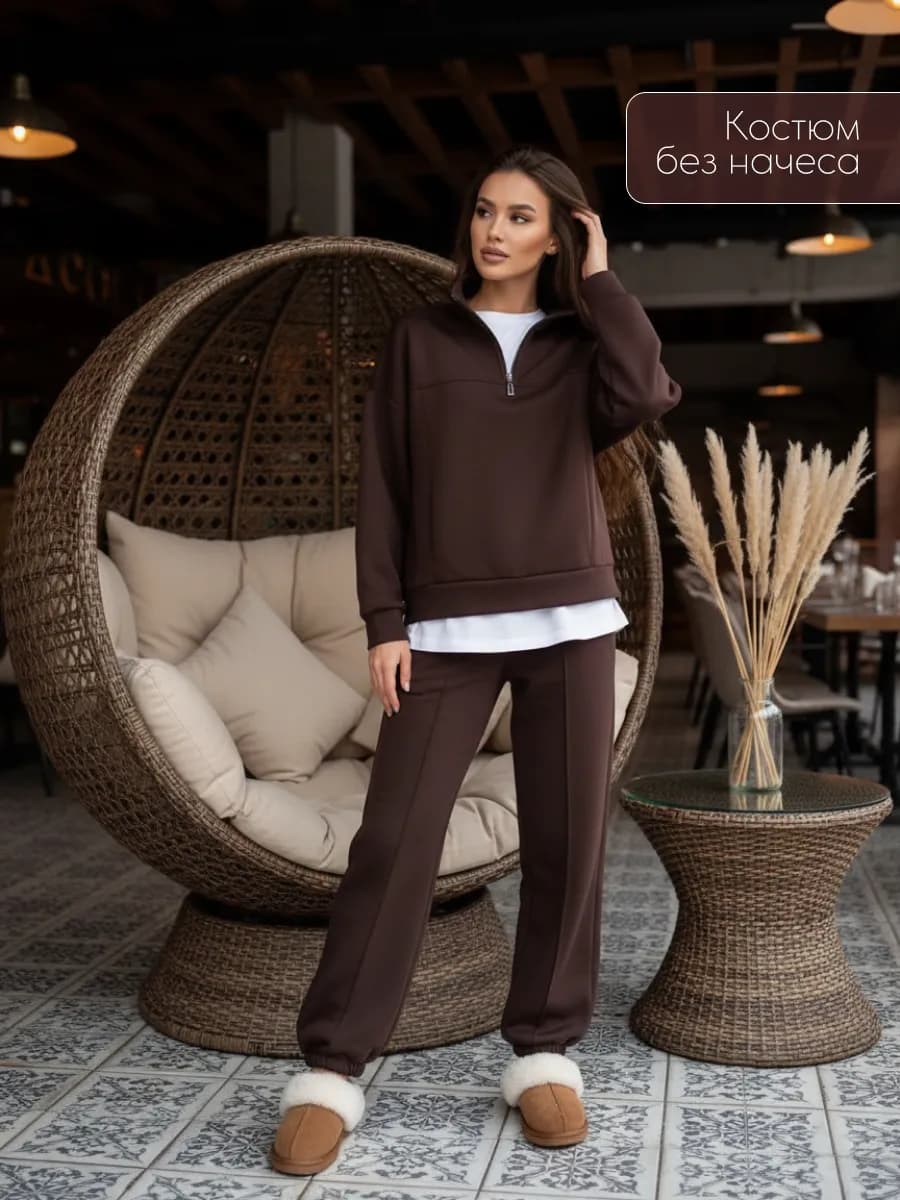 спортивный костюм брючный без начеса трикотажный