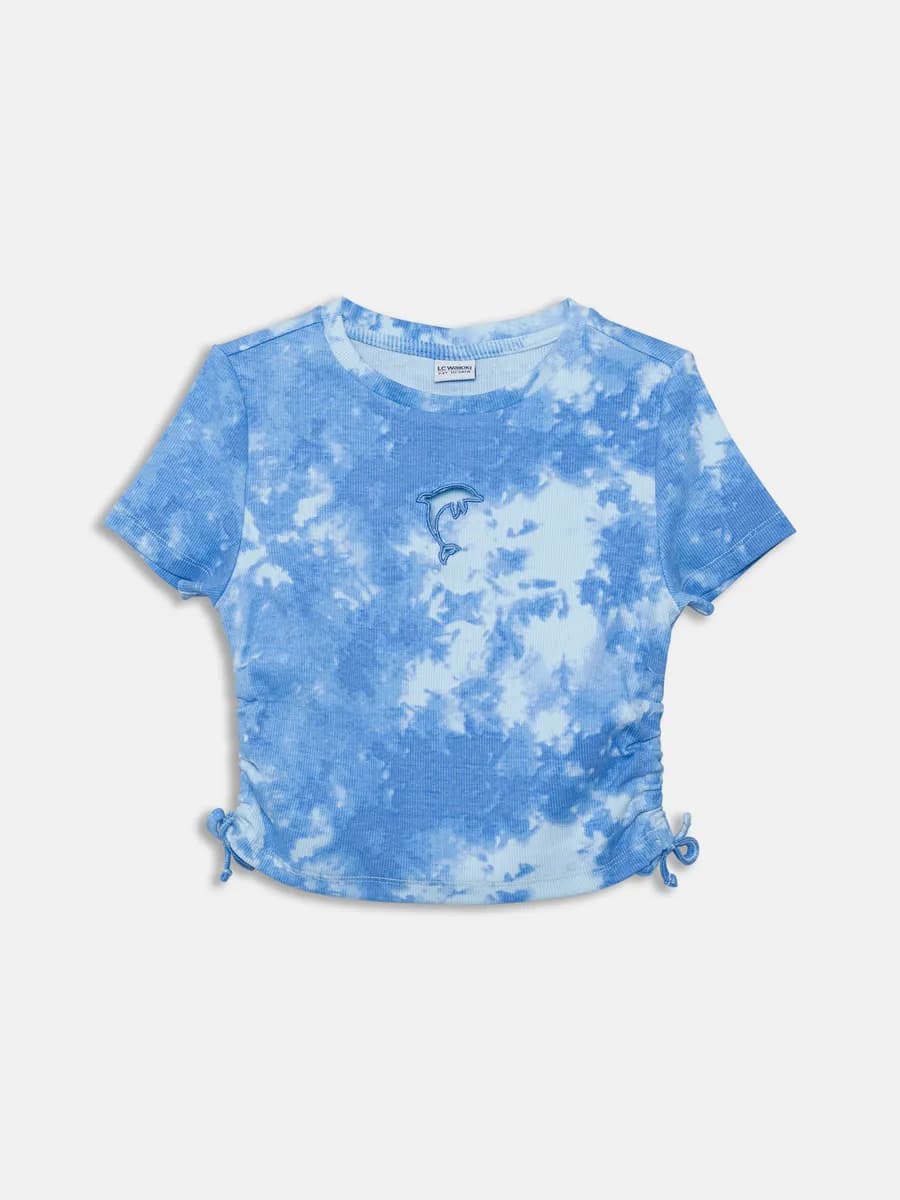 женская девочки Укороченная футболка для девочек