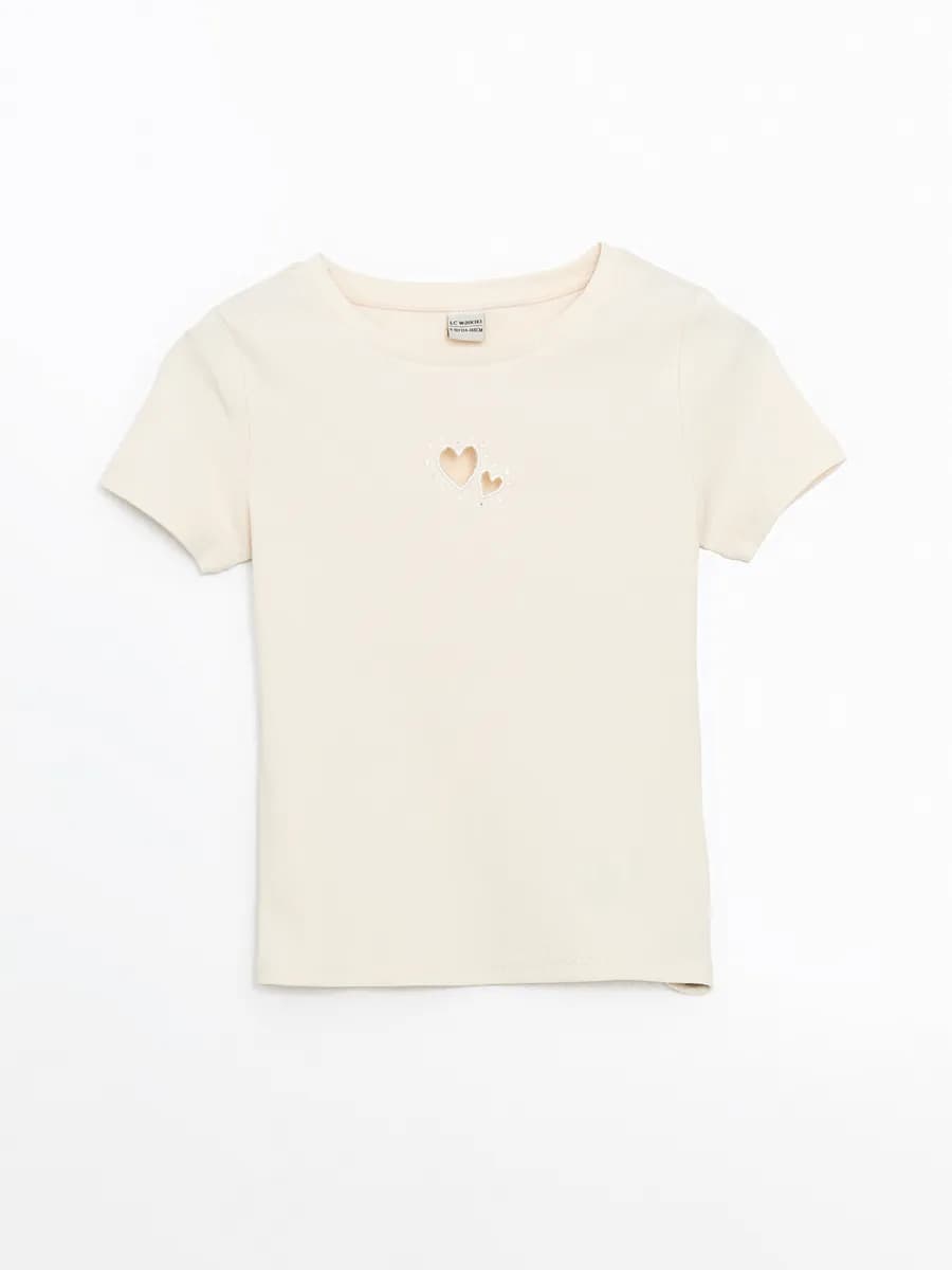 женская девочки Футболка Для Девочек С Круглым