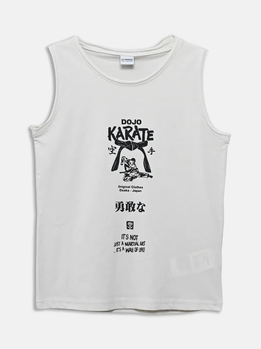 мальчики Майка для мальчиков с круглым вырезом