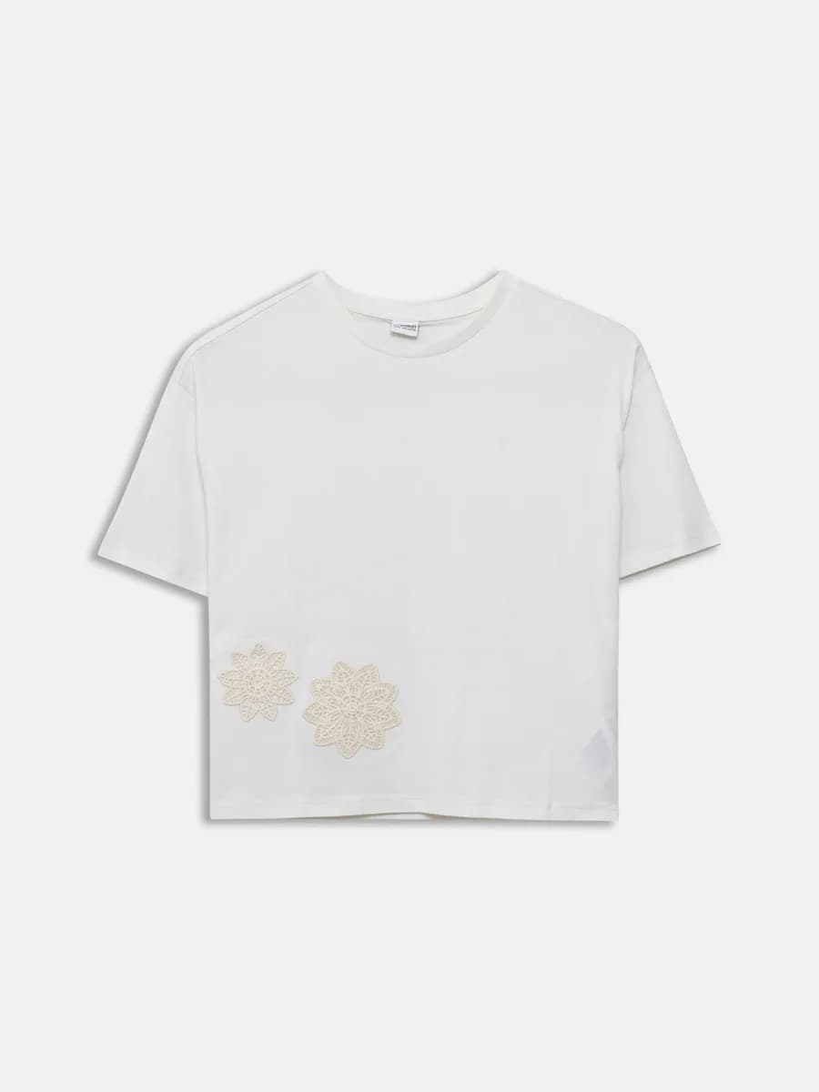 женская девочки Футболка Для Девочек С Круглым