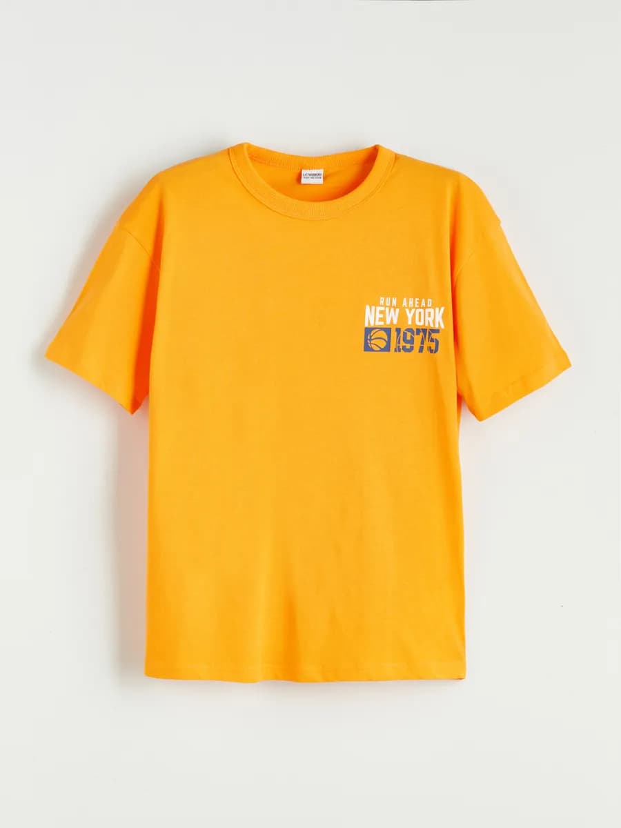 женская мальчики Футболка с круглым вырезом