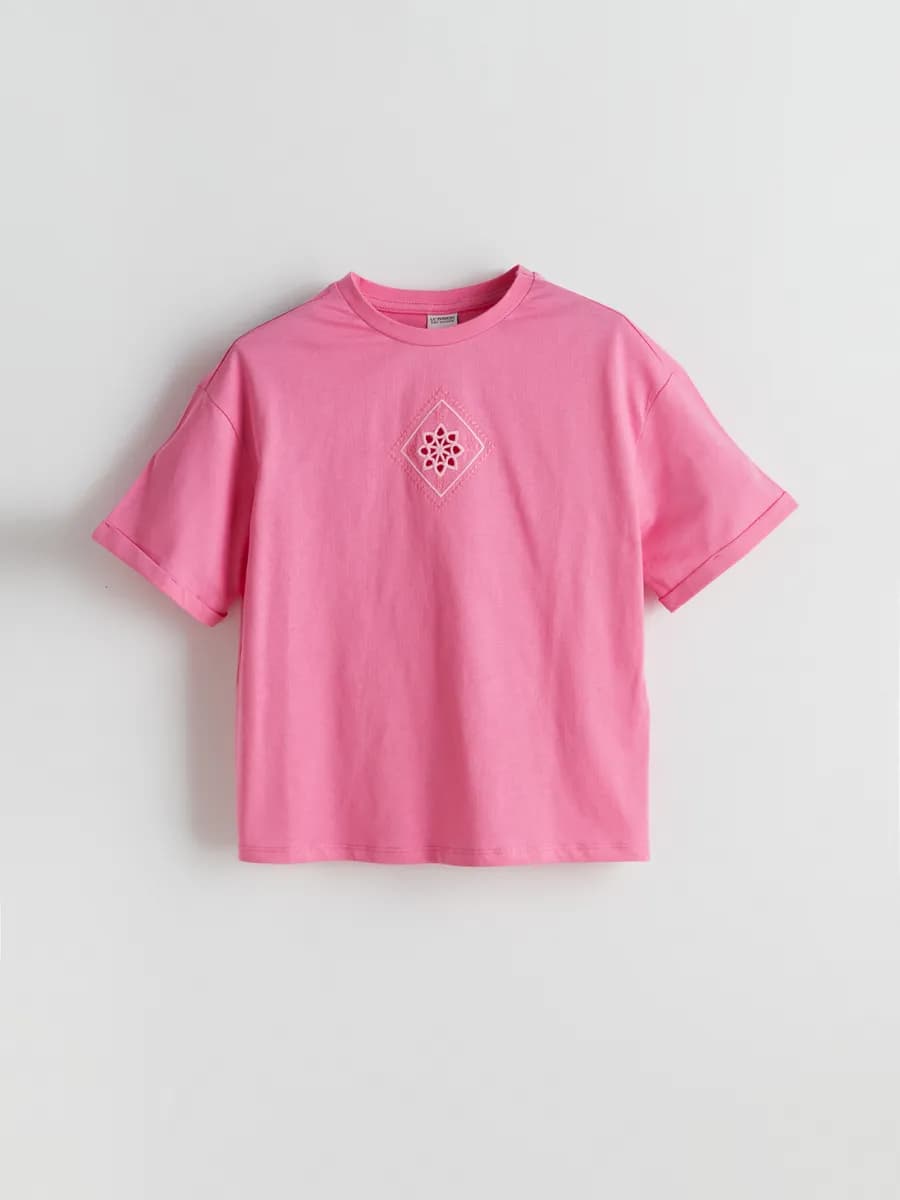 женская девочки Футболка для девочек с круглым