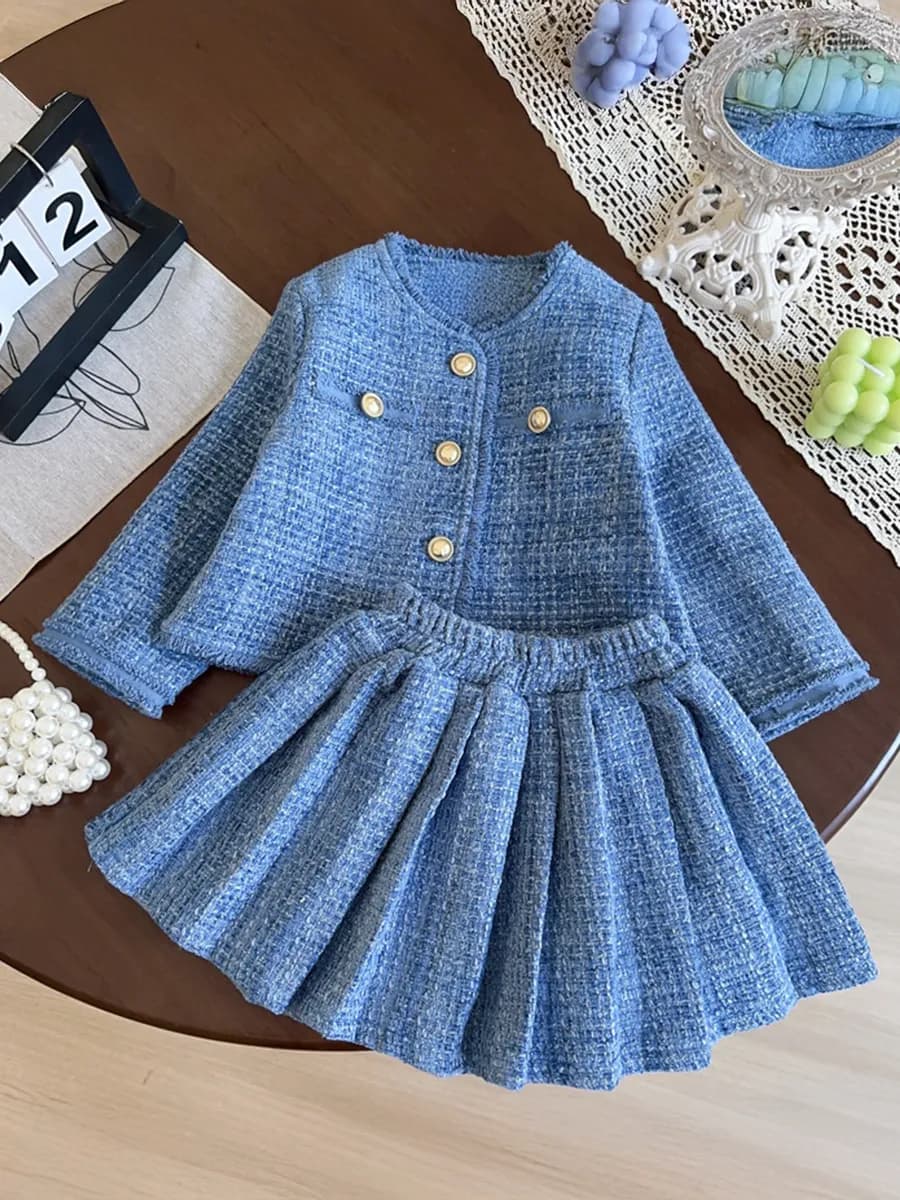 Костюм твидовый с юбкой