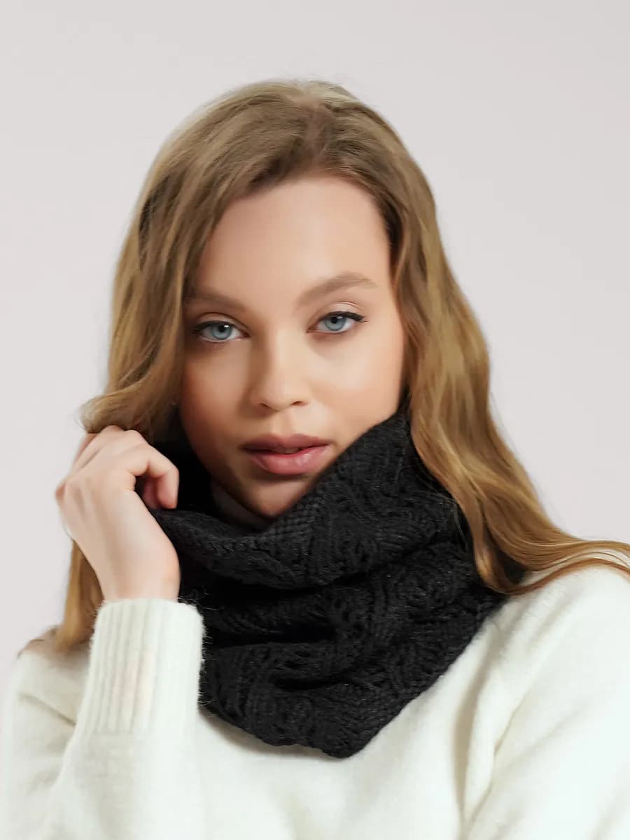 Шарф снуд вязаный