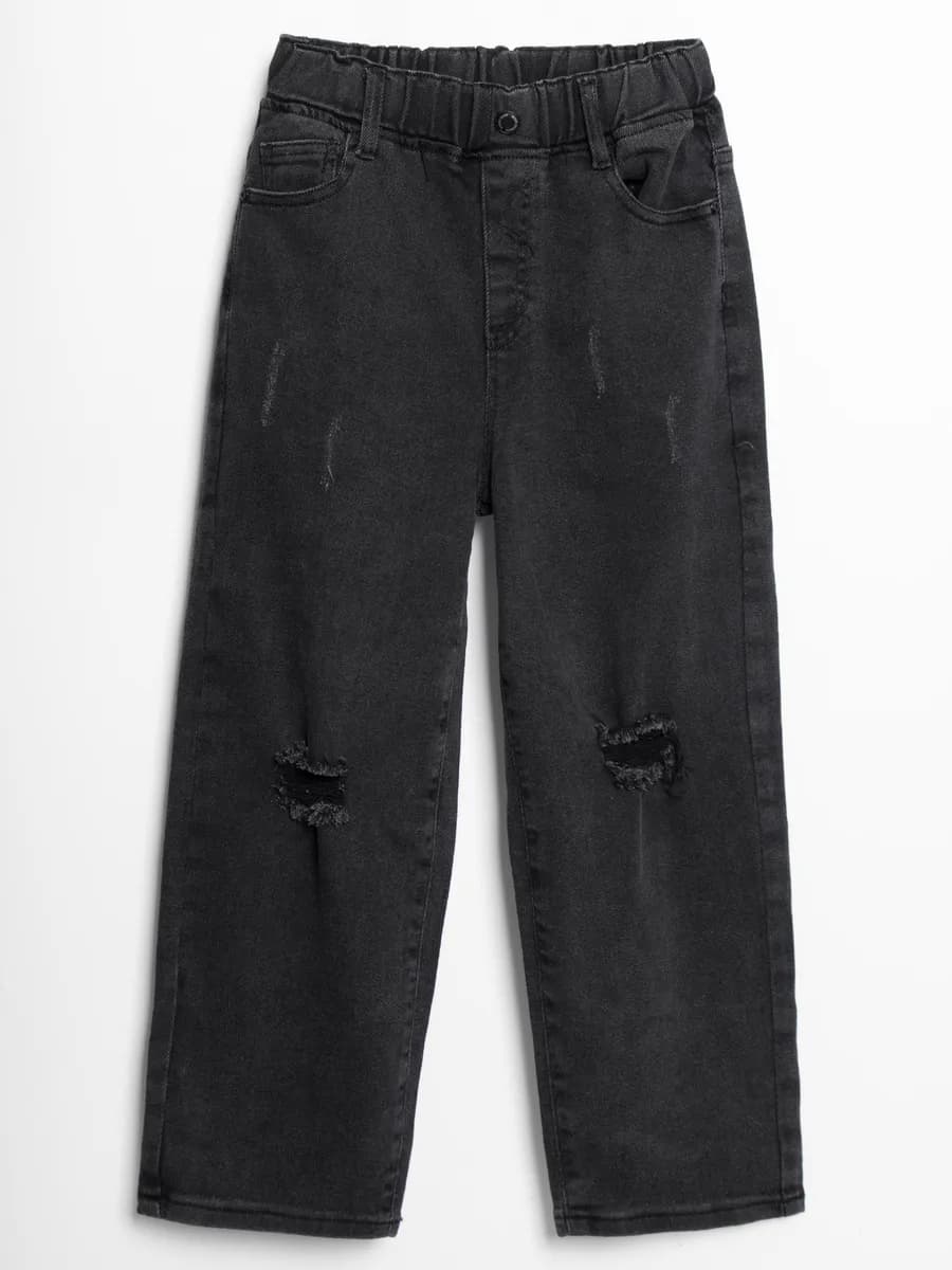 Джинсы детские для мальчика черные в школу