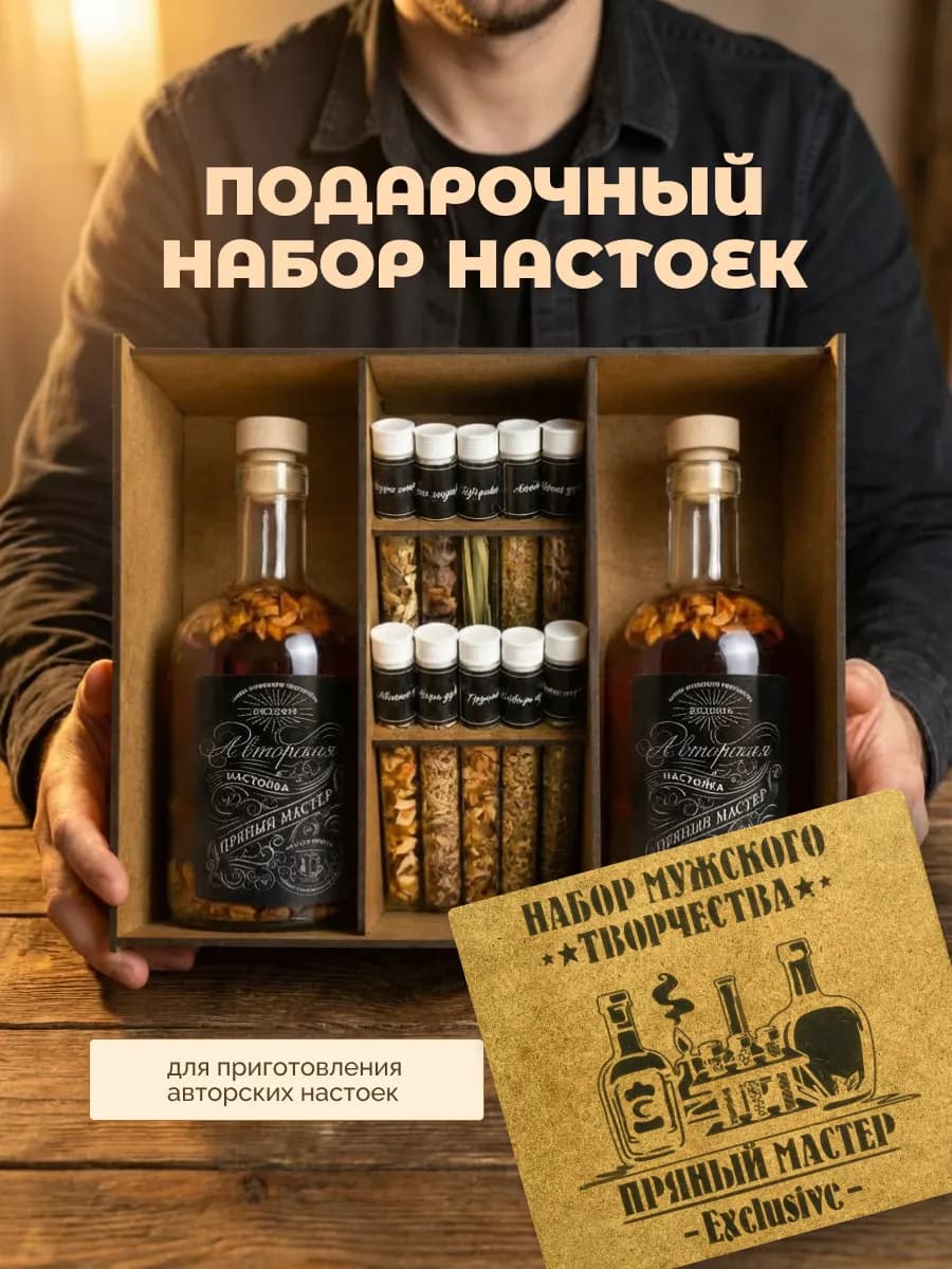 Подарочный набор настоек мужчине