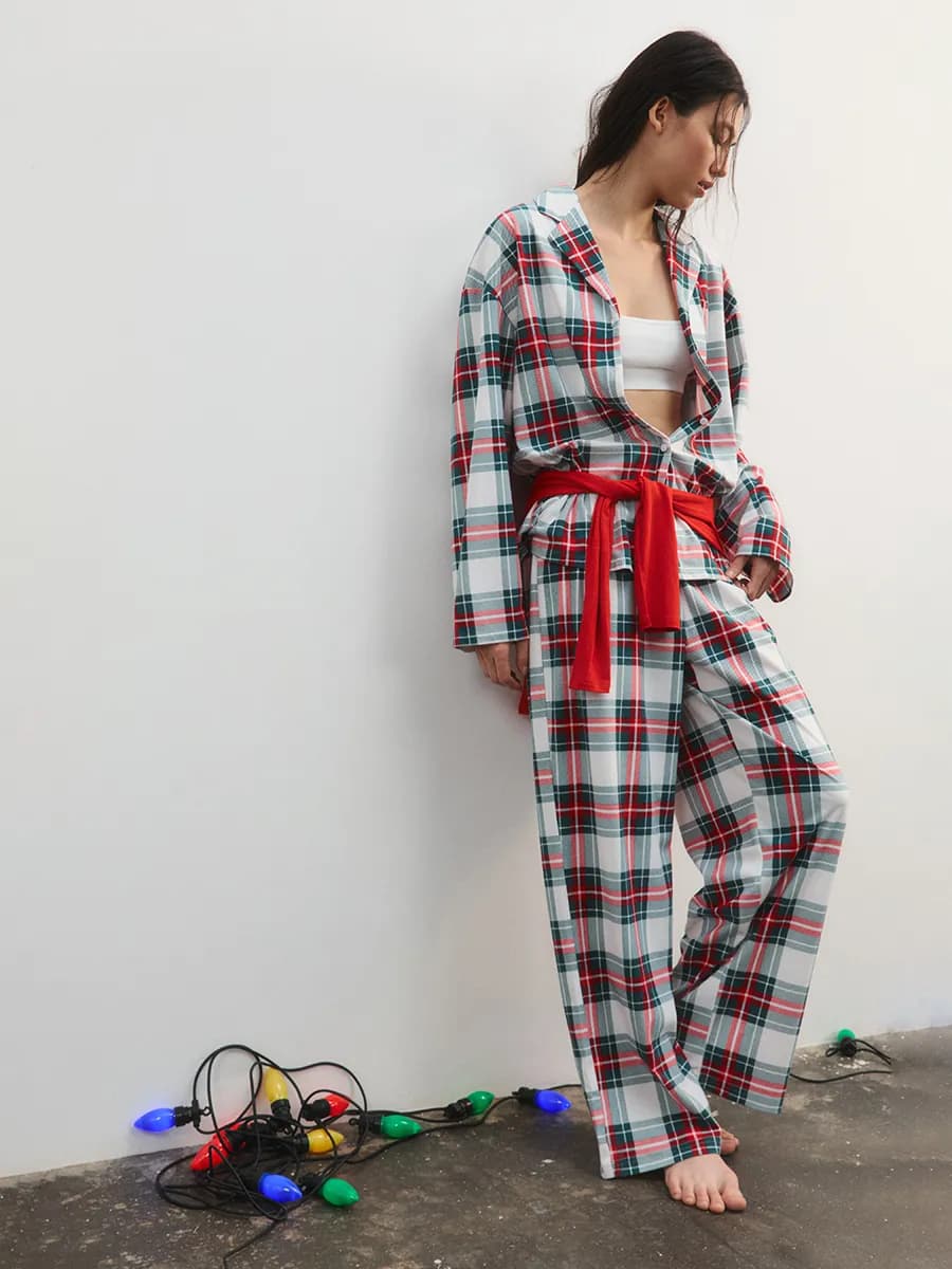 Брюки домашние с принтом - фото 1