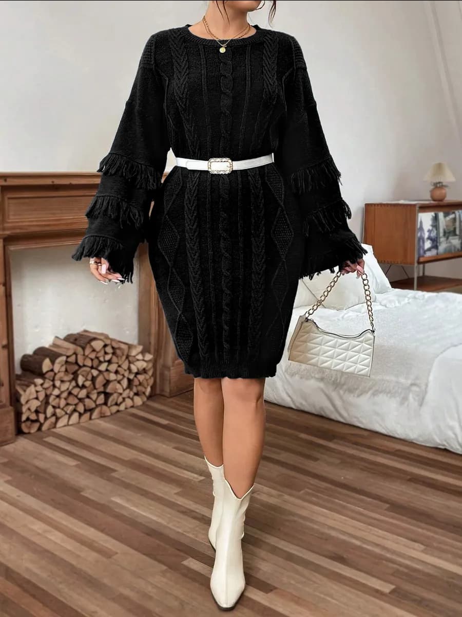 Платье теплое больших размеров