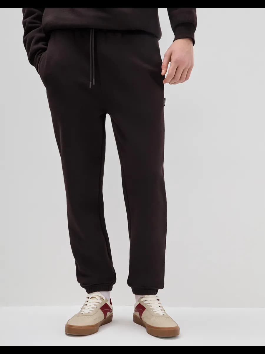 Коричневые спортивные брюки Comfort с начёсом