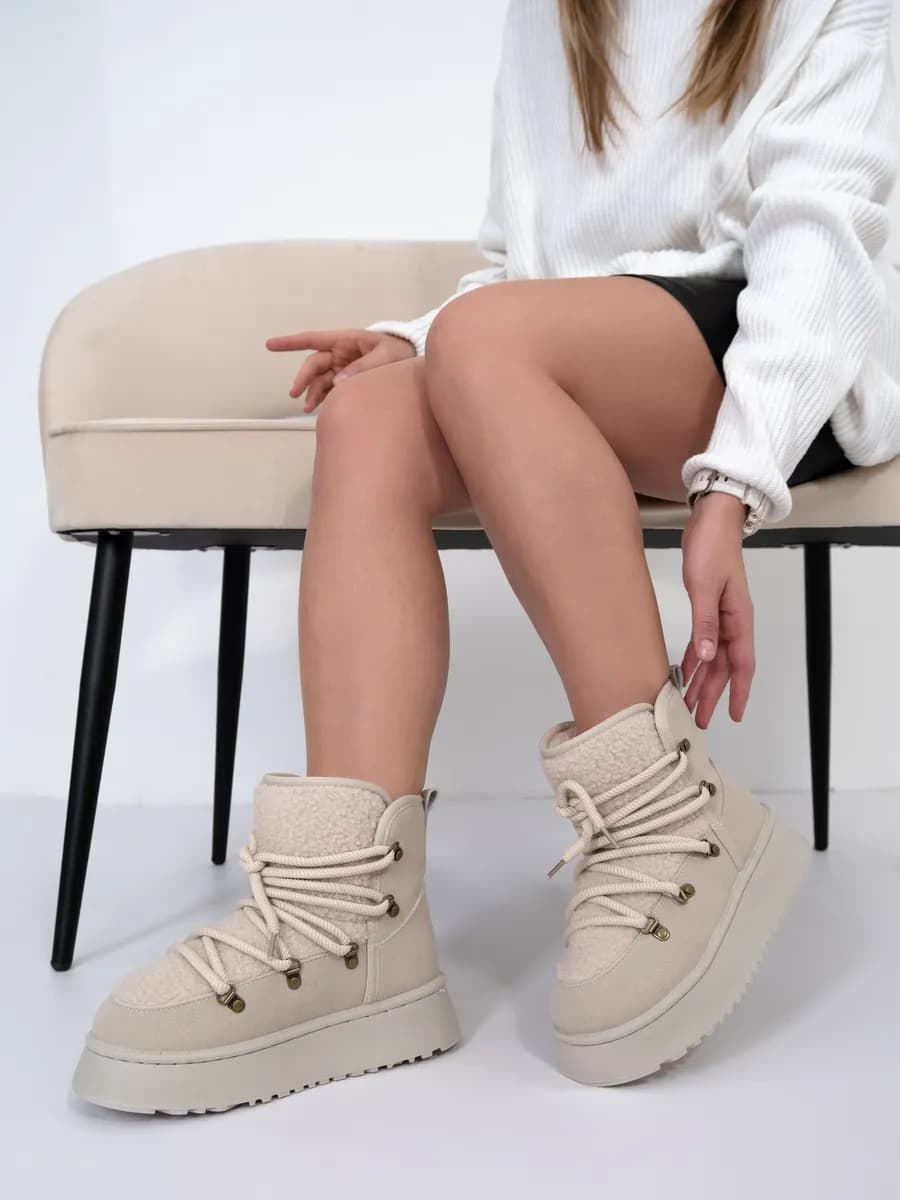 Зимние угги на платформе