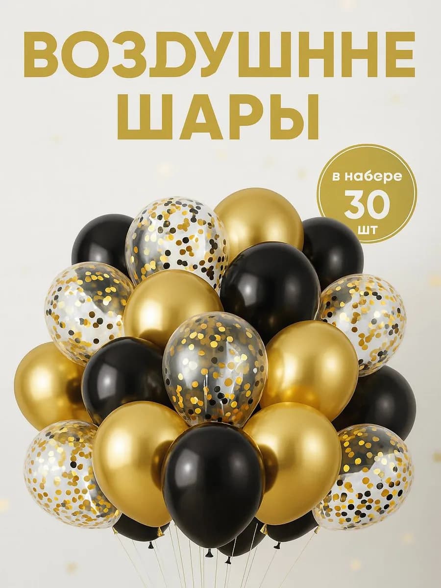 набор воздушных шаров из 30 штук