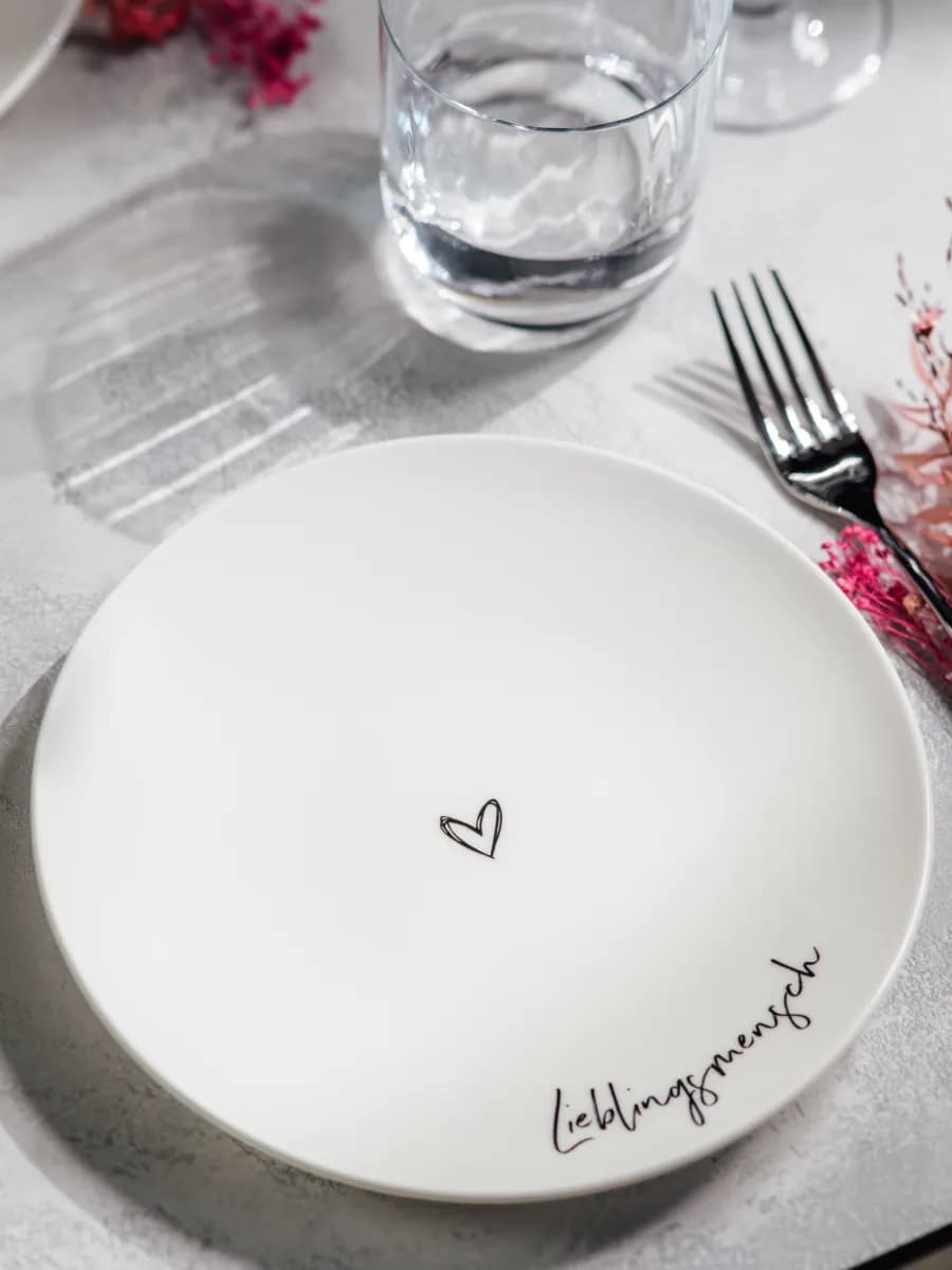 Тарелка 21 см, Lieblingsmensch Любимый человек, Statement, П…