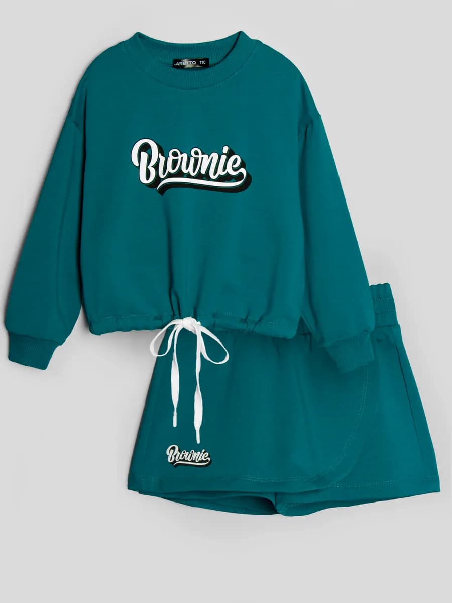 Костюм для девочки с юбкой на весну