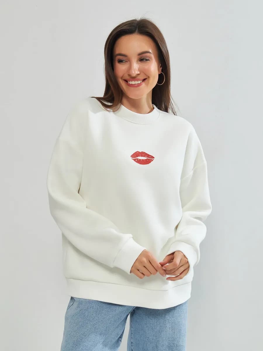 Свитшот с начесом толстовка