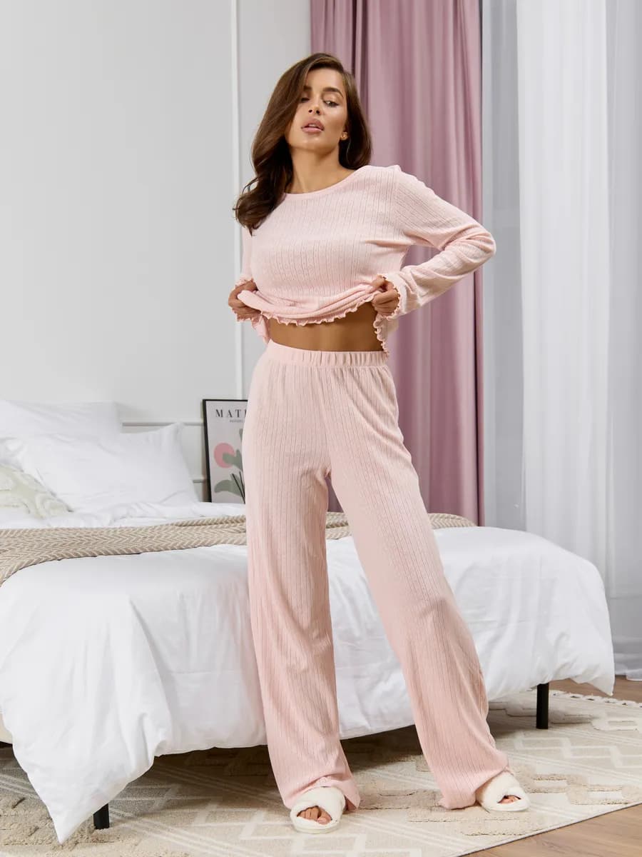 Пижама двойка домашняя с брюками большие размеры