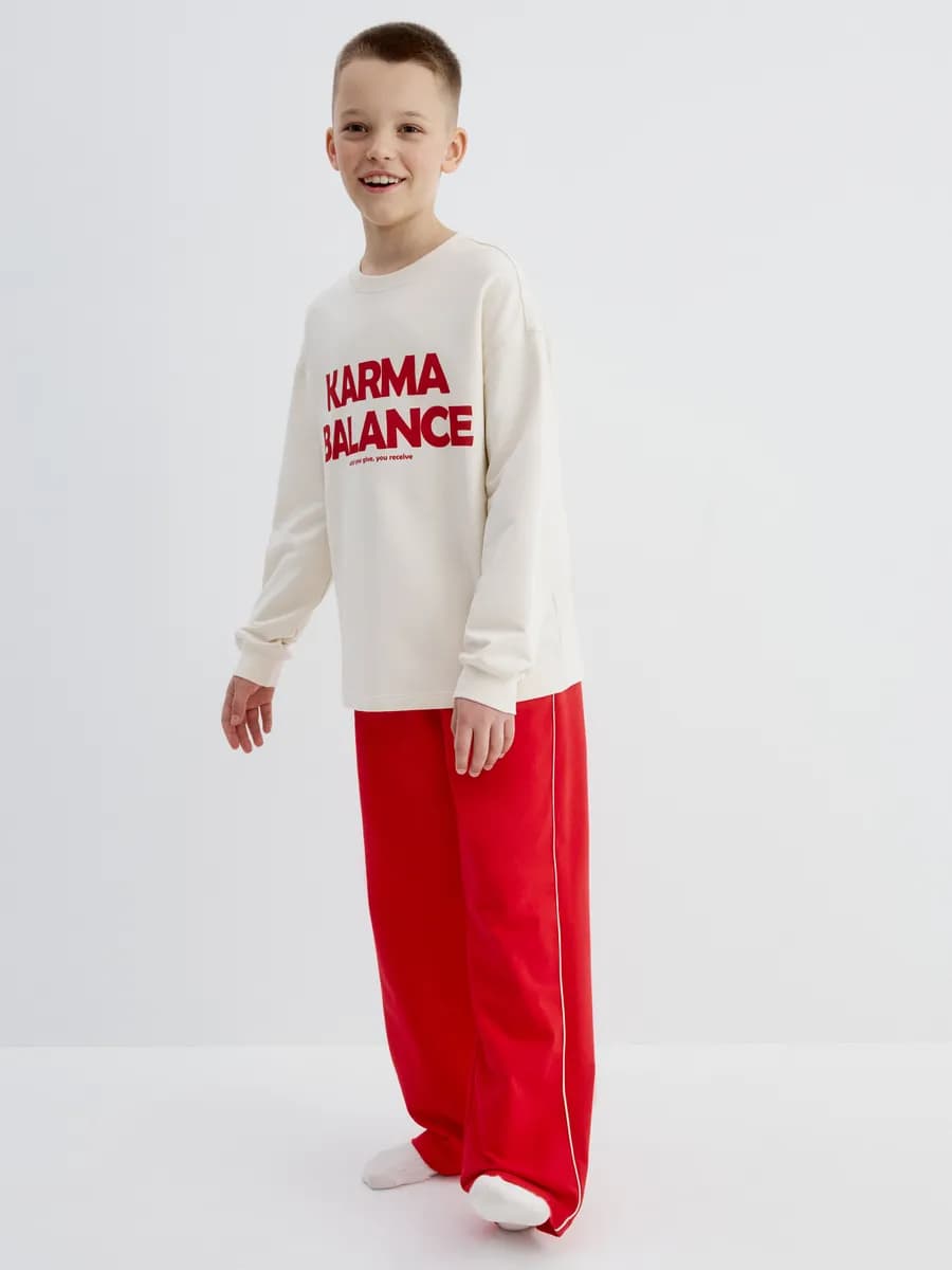 Пижама домашний комплект оверсайз с принтом