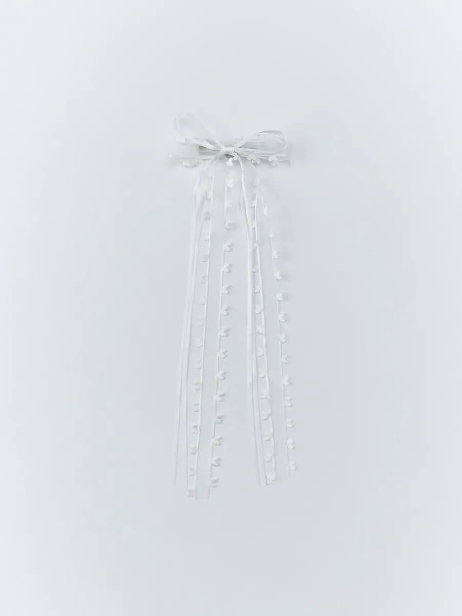 Заколка для волос с бантом детская вечерняя