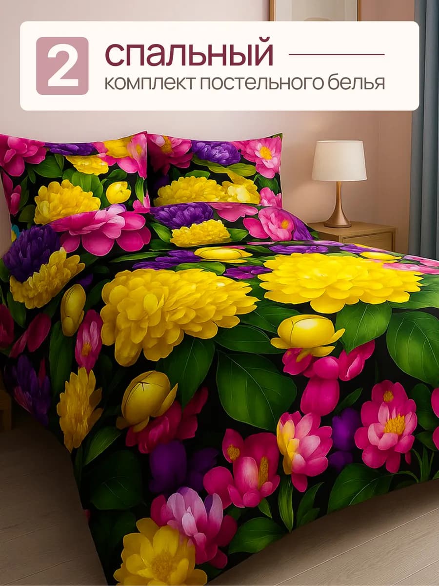 Постельное белье 2 спальное, наволочки 70х70