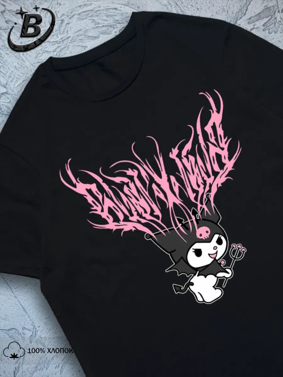 Футболка Хеллоу Китти Куроми Hello Kitty Kuromi