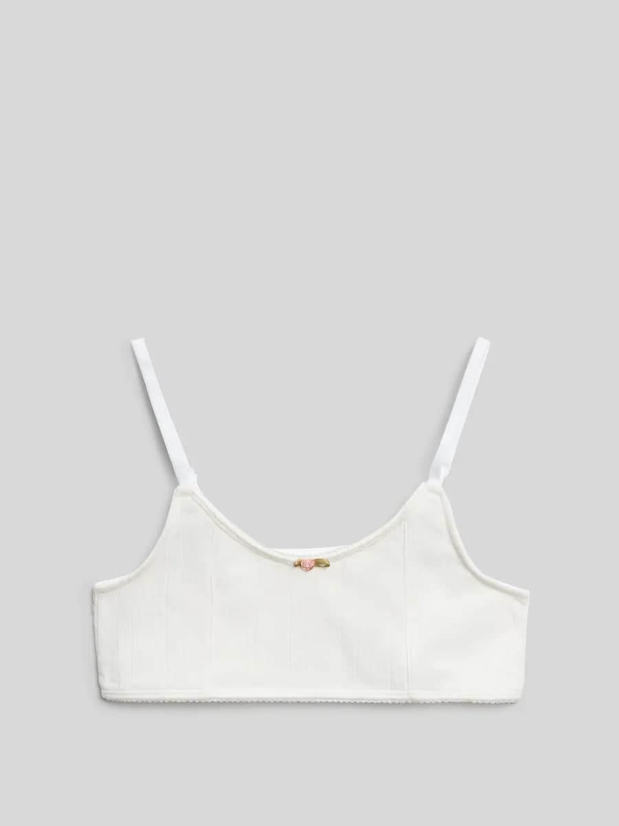 Бюстгальтера топ подростковый с маленькой розой
