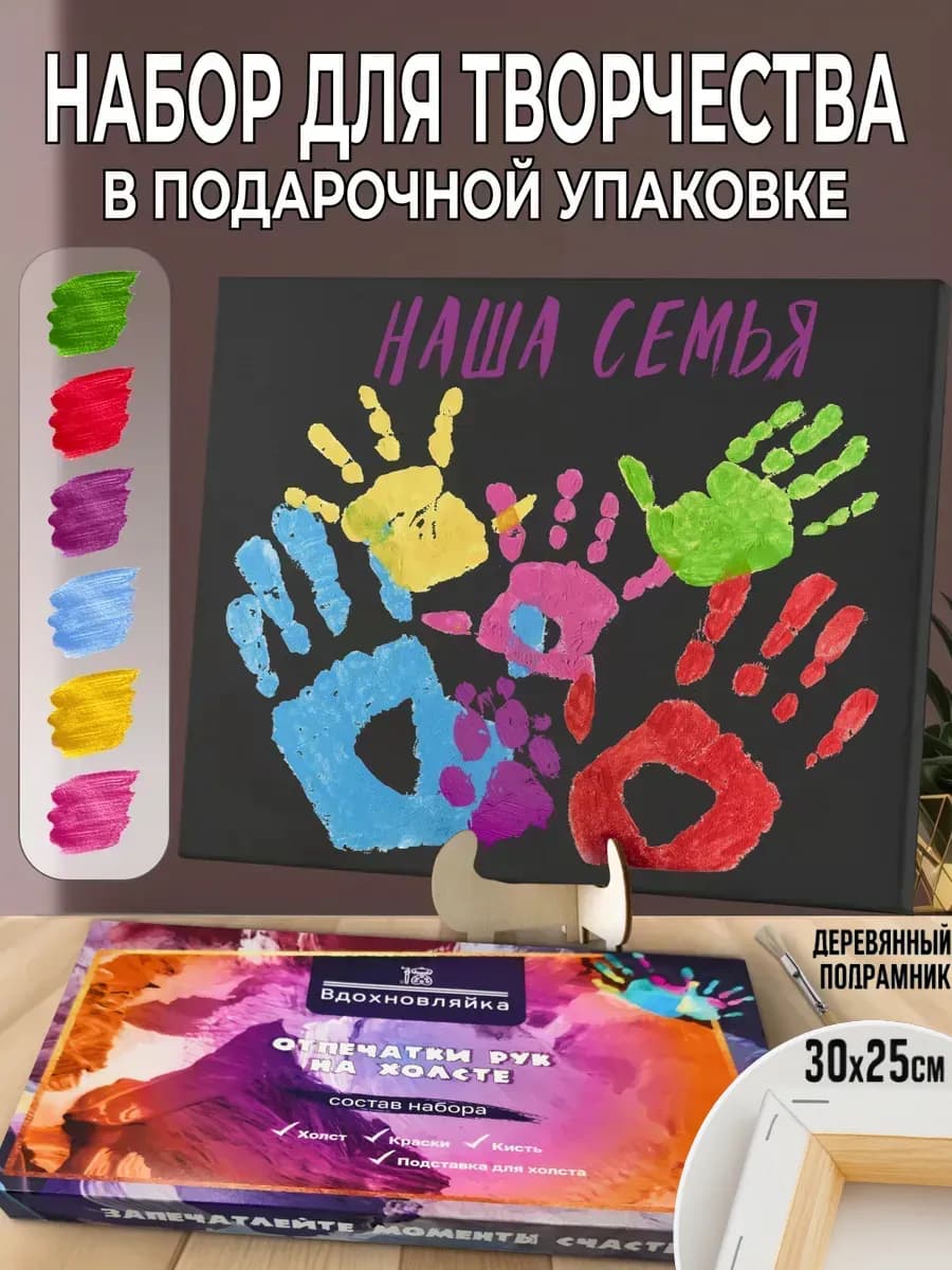 Подарочный набор отпечатки в боксе для женщин