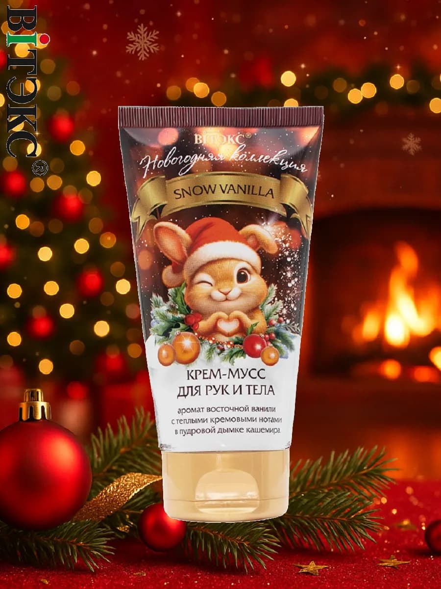 Крем-мусс для рук и тела SNOW VANILLA