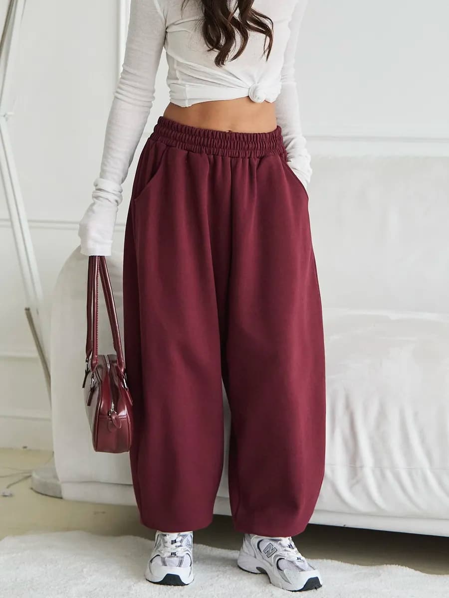 Спортивные штаны джоггеры широкие оверсайз - фото 1