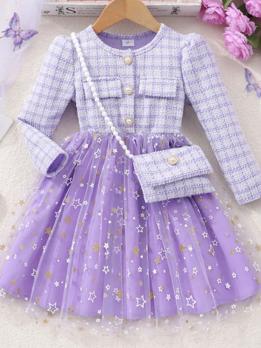 Платье нарядное с сумочкой