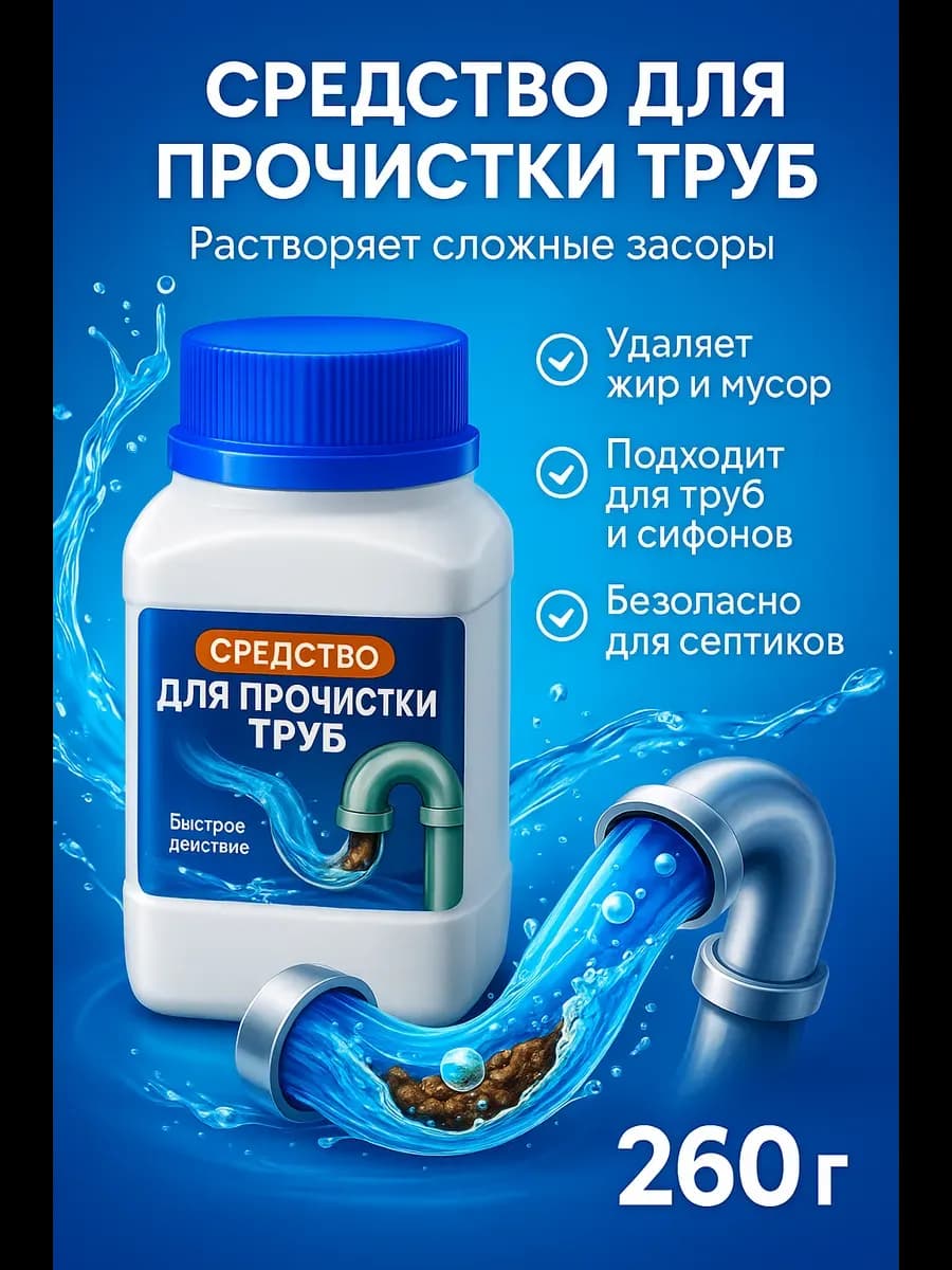 Очиститель для труб канализационных