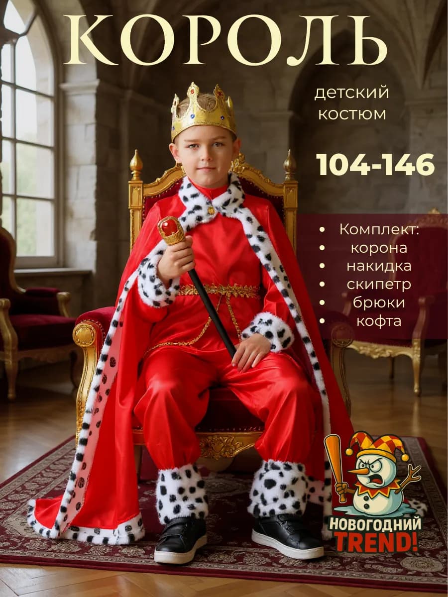 Карнавальный костюм Король