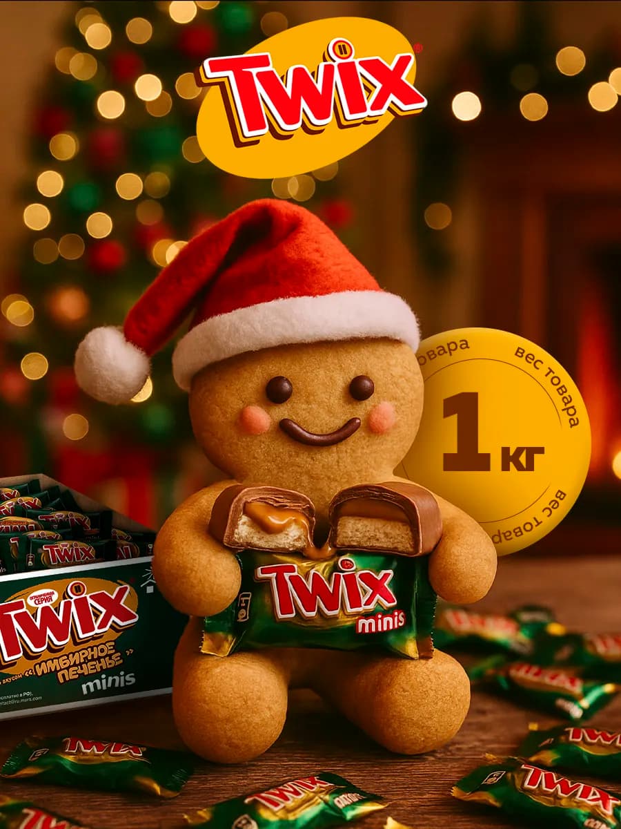 Шоколадные конфеты Имбирное печенье с карамелью (1 кг)