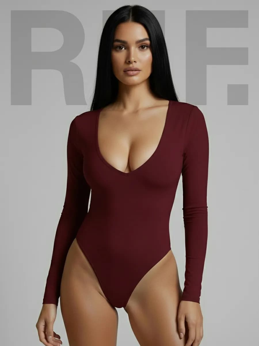 Боди с длинным рукавом