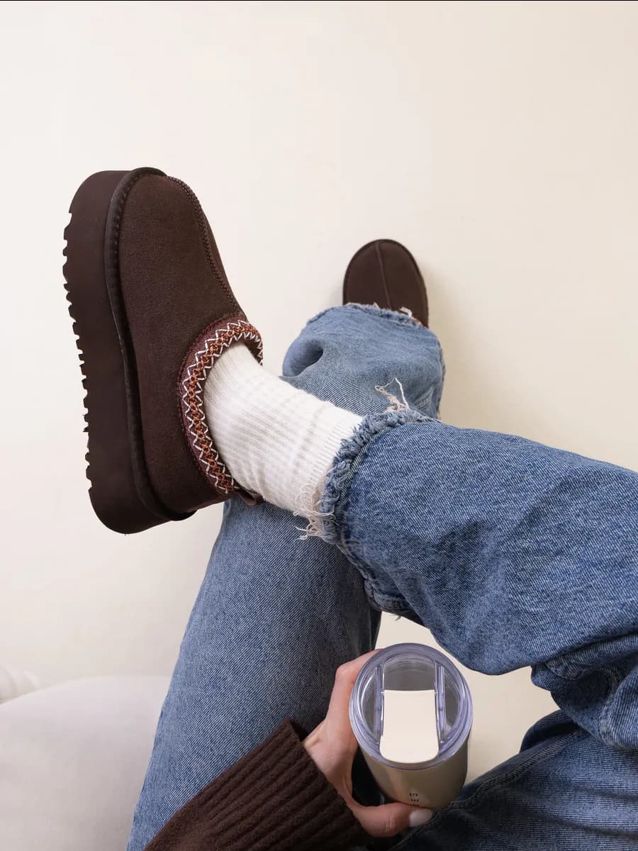 Угги женские на платформе зимние - фото 1