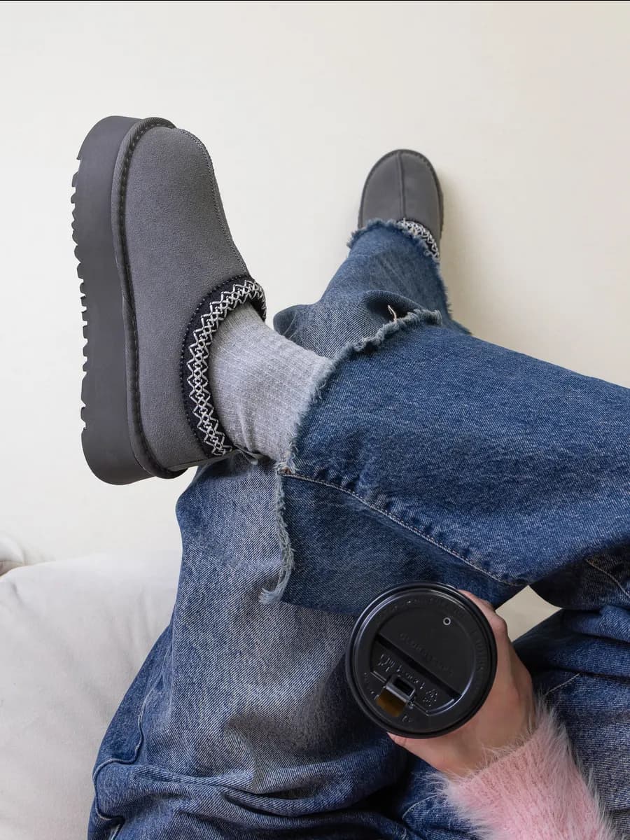 Угги женские на платформе зимние - фото 1