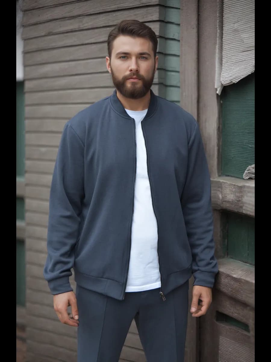 Костюм повседневный спортивный серый