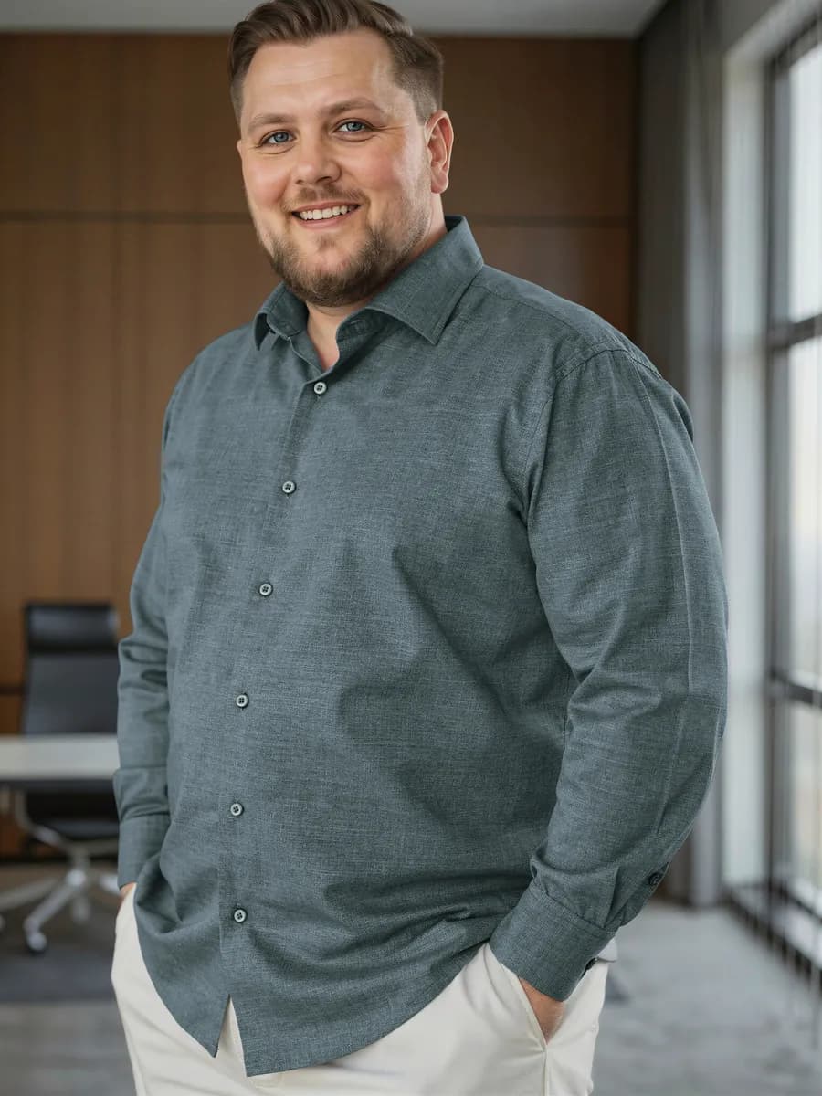 Рубашка классическая с длинным рукавом